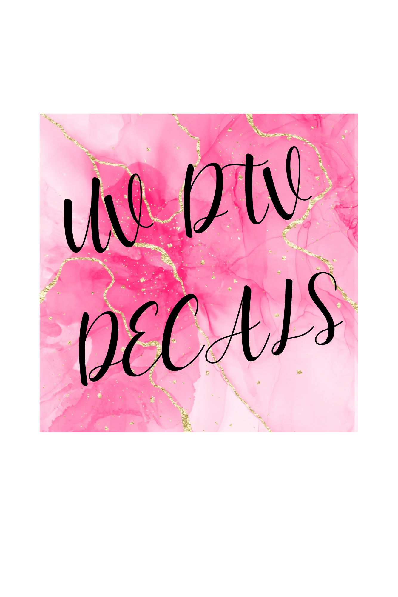 Custom tumbler Step 1  - sticker / decals