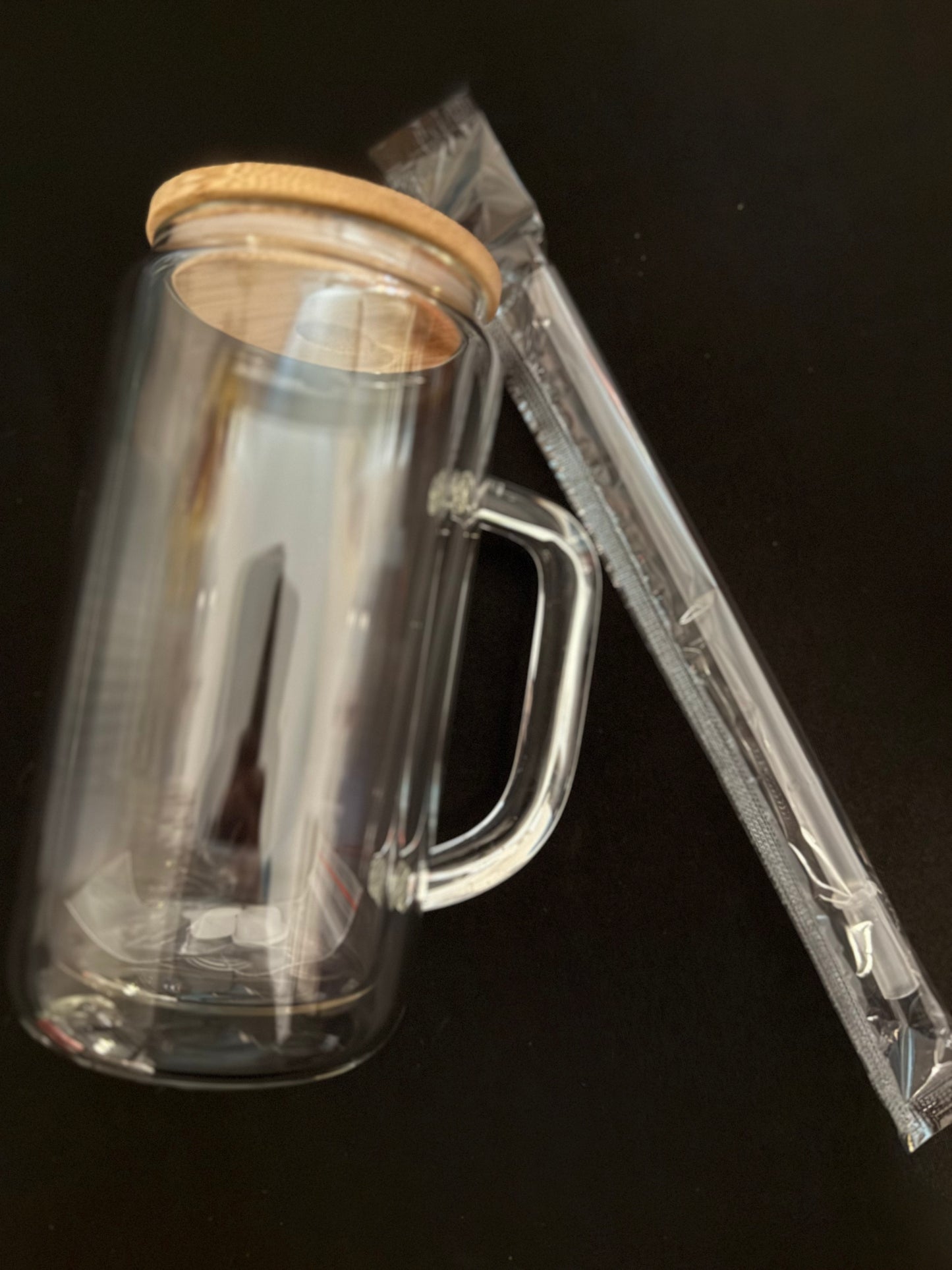 16oz glass snowglobe tmblr