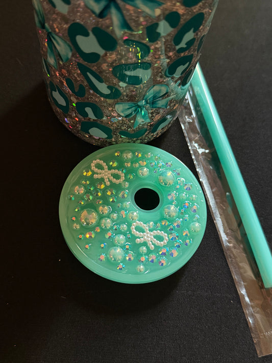 Silver snowglobe tumbler