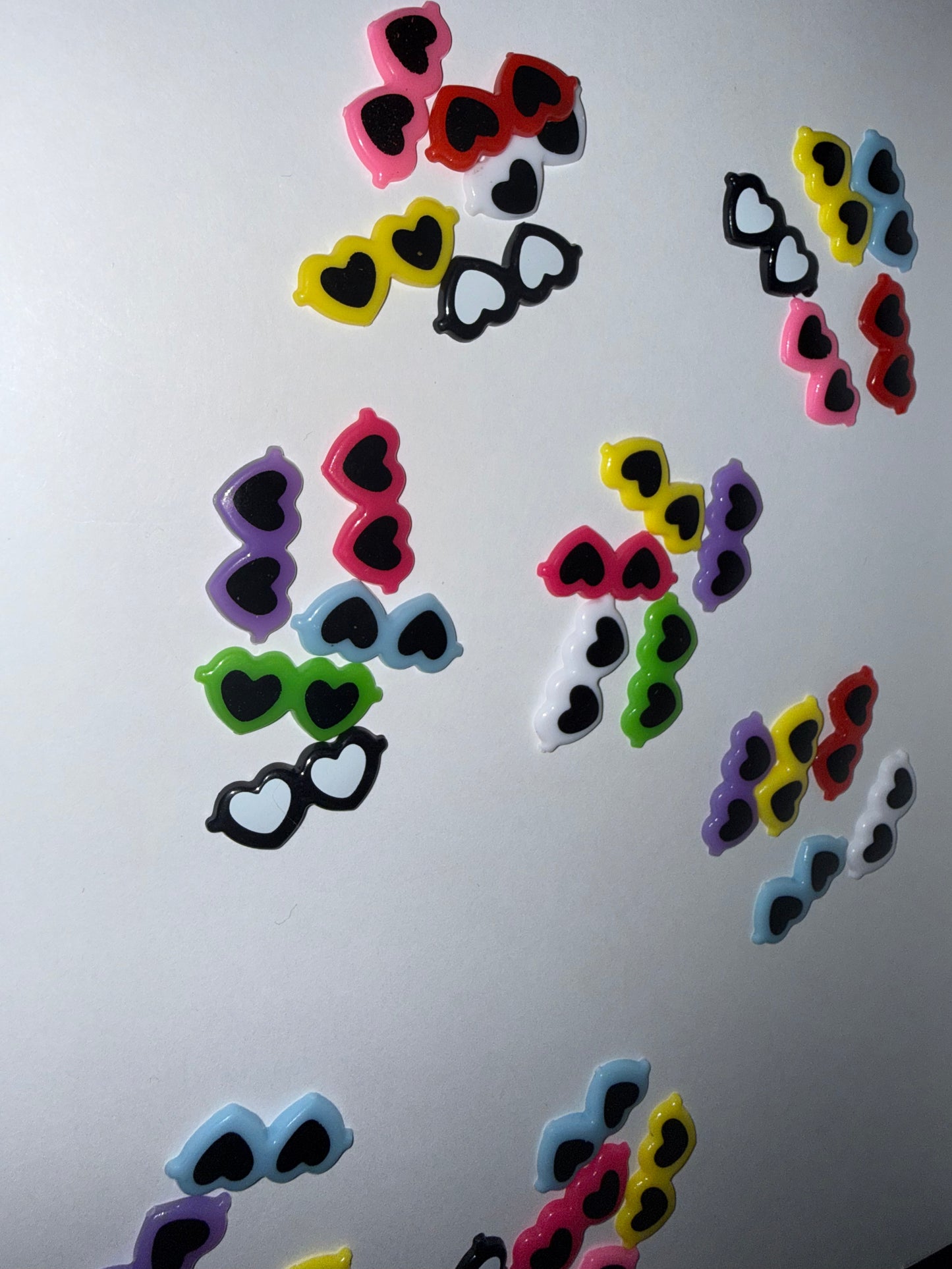 Heart shape glasses charms